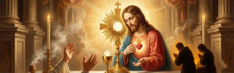 Wizerunek Pana Jezusa i Eucharystia - modlitwa Duszo Chrystusowa po Komunii