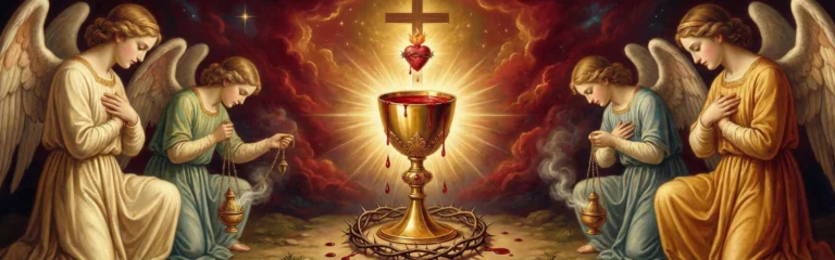 Kielich eucharystyczny symbolizujący Litanię do Najdroższej Krwi Chrystusa Pana