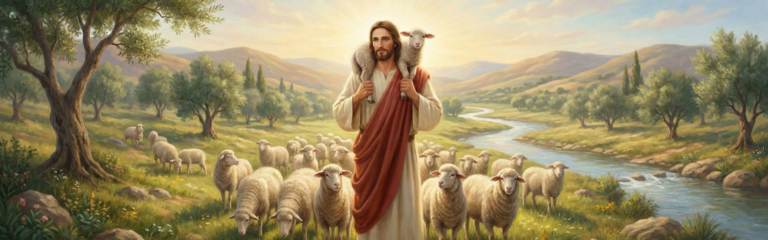Jezus jako dobry pasterz. Modlitwa św. Grzegorza z Nyssy do Dobrego Pasterza