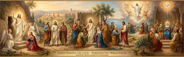 Droga Światła nabożeństwo wielkanocne – radosne stacje i rozważania o zmartwychwstaniu Jezusa (Via Lucis).